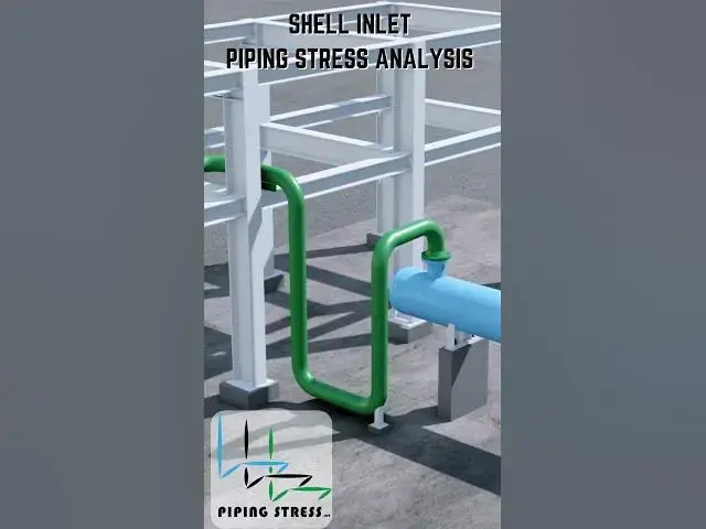 Video thumbnail for Shell Inlet Nozzle Piping Stress Analysis - Including supporting details as well.