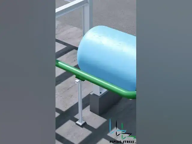 Video thumbnail for Horizontal Pressure Vessel Piping Design and Stress Analysis - Correct Supporting