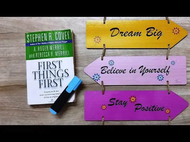 Video thumbnail for First Things First Summary (Stephen R. Covey)