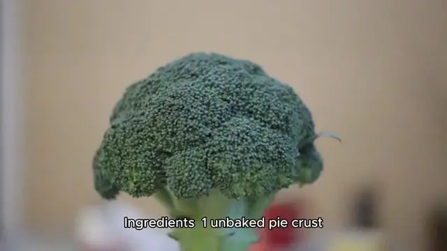 Video thumbnail for broccoli quiche recipe