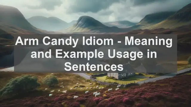 Video thumbnail for "Arm Candy" Idiom: Meaning and Usage in Sentences