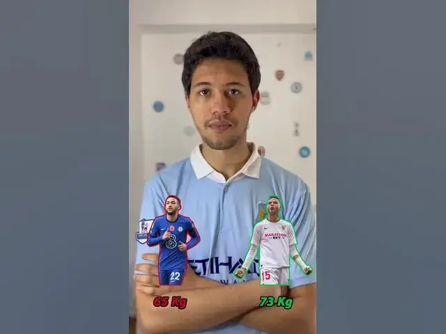 Video thumbnail for من الأكثر وزنا ؟ #footballchallenge #soccer #football #challenge #quiz #footballshorts