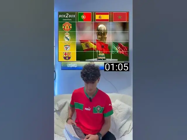 'Video thumbnail for كم لاعب تقدر تسمي في 1 دق و 5ث Box2Box'