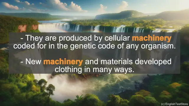 Video thumbnail for Machinery In Sentences - Examples Of Machinery In Sentences