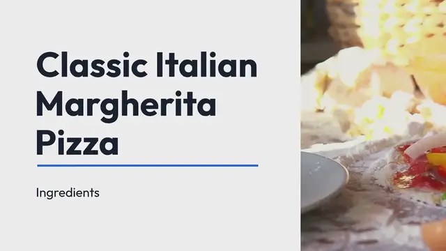 Video thumbnail for Classic Margherita Pizza Recipe