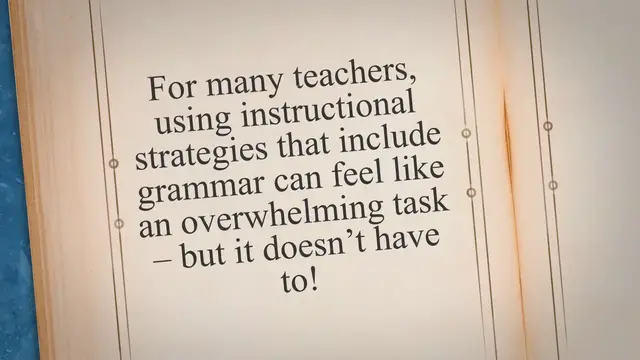 'Video thumbnail for The Importance of Teaching Grammar'