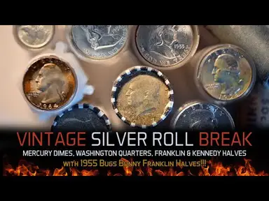 'Video thumbnail for Unbelivable Vintage Silver Coin Roll Break. Silver Coins Worth Money #silver #coincollecting'