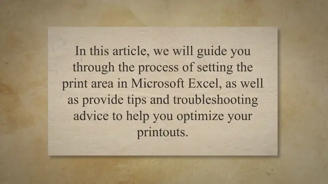 'Video thumbnail for Mastering Print Area Settings in Microsoft Excel: A Step-by-Step Guide with Tips and Troubleshooting'