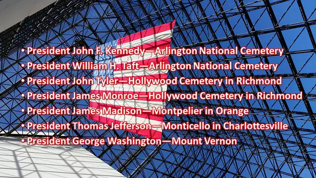 Video thumbnail for Desired Destination： Virginia’s Seven Presidential Graves