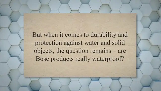 Video thumbnail for Are Bose Products Waterproof?: Headphones, Earbuds & Speakers