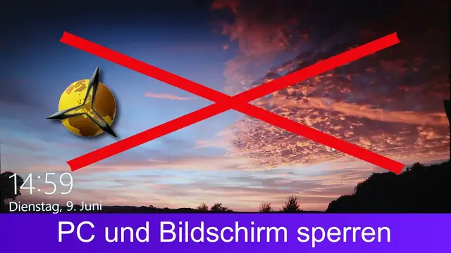 Video thumbnail for Windows 10 PC & Bildschirm schnell sperren