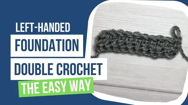 'Video thumbnail for Foundation Double Crochet Left-handed (FDC)'