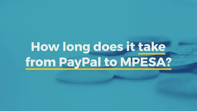 Video thumbnail for How long does it take from PayPal to MPESA