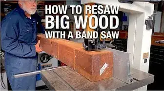 Video thumbnail for How to Resaw Big Wood on a Band Saw