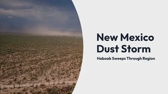 Video thumbnail for 'Unbelievable': Video shows massive dust storm rolling across New Mexico