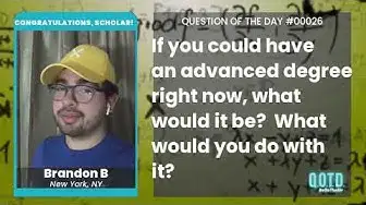 Video thumbnail for Brandon thinks a comp sci degree is a smart idea. A coder in the making!