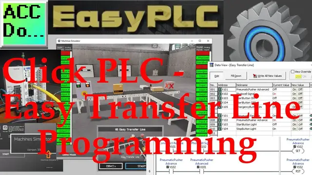 Video thumbnail for Click PLC – Easy Transfer Line Programming