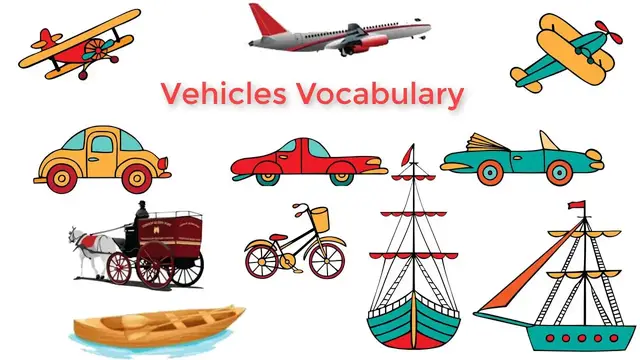 Video thumbnail for Transportation Vocabulary and Vehicle Names in English