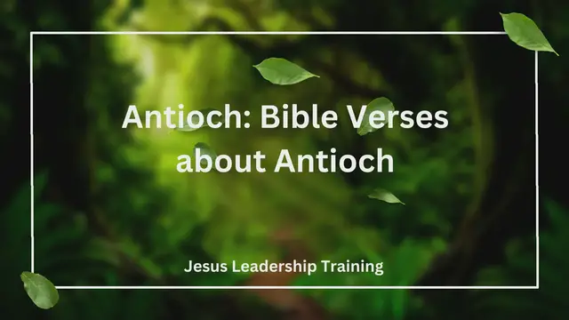 Video thumbnail for Antioch Bible Verses about Antioch
