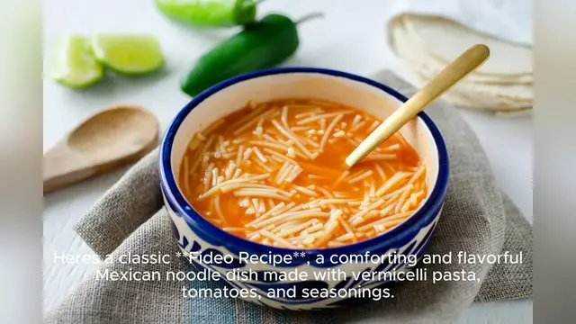 Video thumbnail for fideo recipe