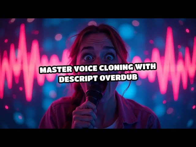 Video thumbnail for Master Voice Cloning with Descript Overdub