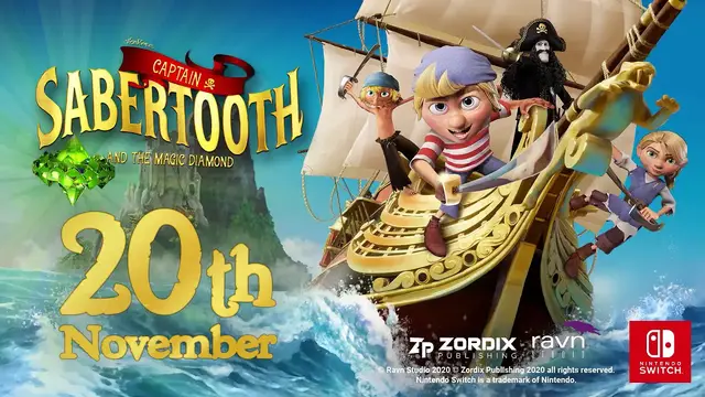Video thumbnail for Captain Sabertooth and the Magic Diamond Release Date Trailer