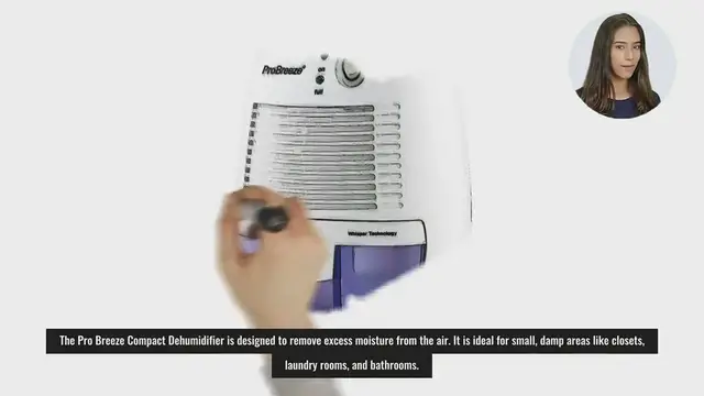 Video thumbnail for Pro Breeze dehumidifier