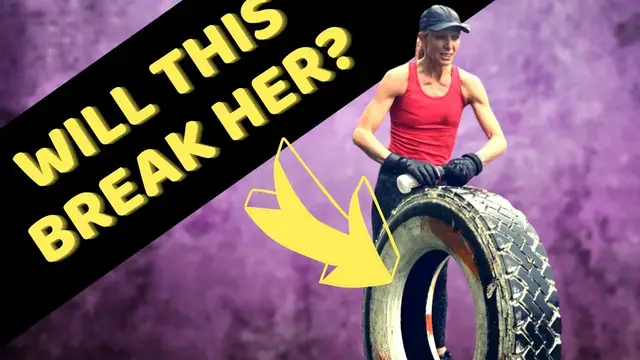 Video thumbnail for Can a Pilates instructor run 10k with a 55KG TYRE?!
