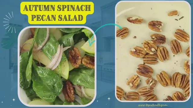 'Video thumbnail for Autumn Spinach Pecan Salad'