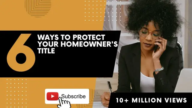 Video thumbnail for Six Ways to Protect Your Homeowner's Title | Homeowners Title Explained 🏠 #titleinsurance