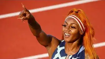 Video thumbnail for Sha’Carri Richardson runs 10.73 (4.3m/s) time in Florida on June, 4, 2022