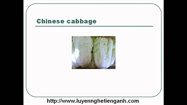Video thumbnail for Learn English Vocabulary Through Pictures - Topic - Vegetables Lesson 01