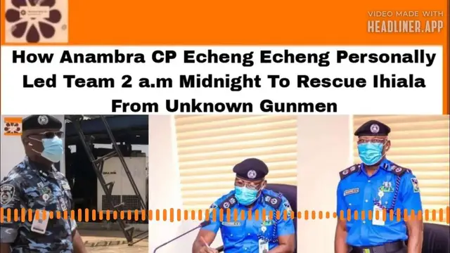 'Video thumbnail for How Anambra CP Echeng Echeng Personally Led Team 2 A.m Midnight To Rescue Ihiala From Unknown Gunmen'