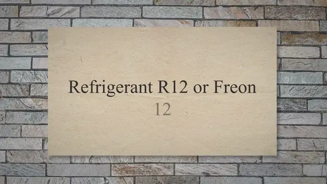 Video thumbnail for R12 Refrigerant, R-12 or R 12 or Freon 12: Properties Advantages & Disadvantages