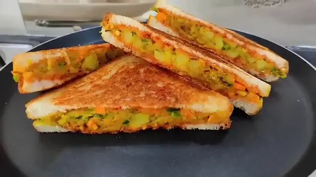 Video thumbnail for Spicy Potato Sandwich __ Potato Sandwich Recipe