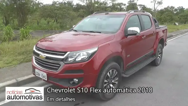 Video thumbnail for Chevrolet S10 Flex 2018 com câmbio automático - Detalhes - NoticiasAutomotivas.com.br