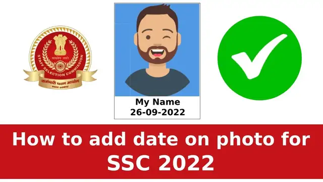 'Video thumbnail for How to Add and Edit Name Date On Photo for SSC 2022 | PC + Mobile | No App | No software'