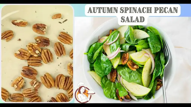 Video thumbnail for Autumn Spinach Pecan Salad
