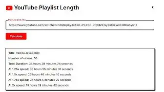 Video thumbnail for Node.js React.js Youtube API Project to Find Playlist Length & Time Calculator Deployed to Heroku