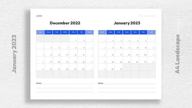 Video thumbnail for December 2022 January 2023 Calendar Template Free Dwonload