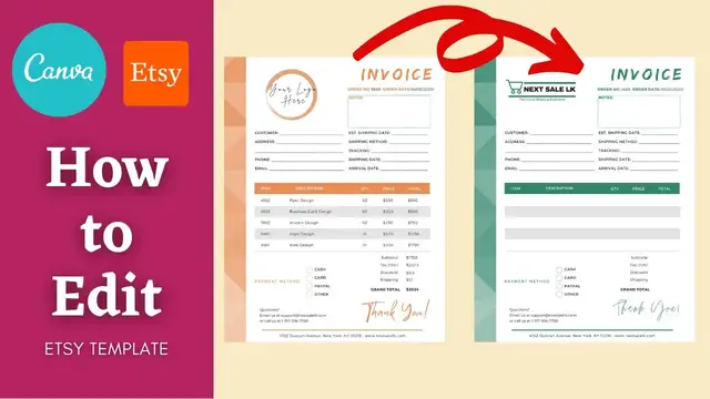 Video thumbnail for How to Use Canva to Edit an Esty Template I Bought | Canva Template | Etsy Digital Product