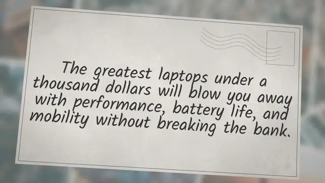 Video thumbnail for Best Laptops Under $1,000: Gaming and Workstation Options