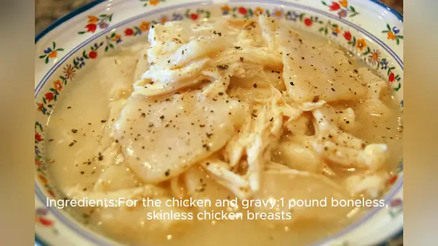 Video thumbnail for easy chicken and dumpling recipe