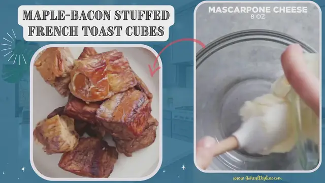 Video thumbnail for Maple-Bacon Stuffed French Toast Cubes