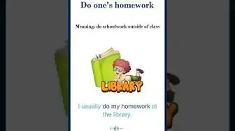 Video thumbnail for Do one's homework meaning | Common English Idioms #shorts