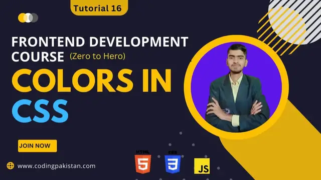 Video thumbnail for Colors in CSS - How to use color properties in CSS - Frontend Development Course Tutorial 16