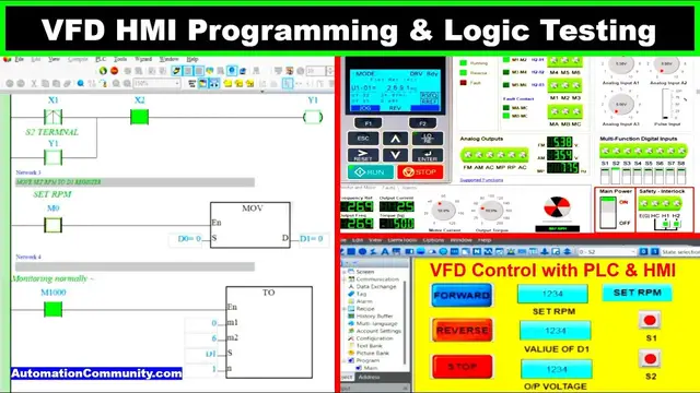 Video thumbnail for VFD HMI Programming and PLC Logic Testing with Simulator