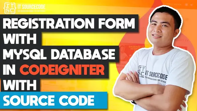 Video thumbnail for Simple Registration Form In CodeIgniter With Database 2021 | CodeIgniter Projects FREE DOWNLOAD