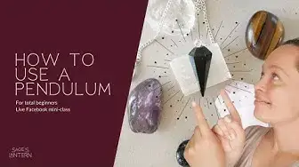 Video thumbnail for How to use a pendulum for beginners | Live Facebook class