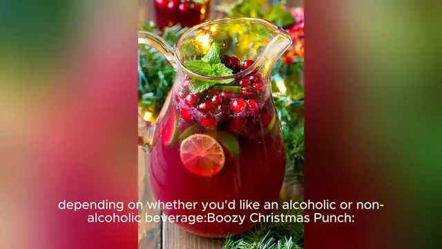 Video thumbnail for christmas punch recipe